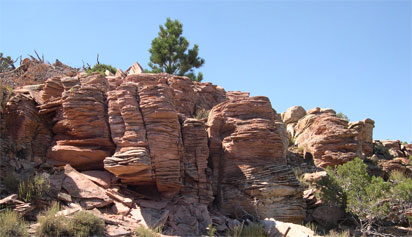 crossbedded sandstone
